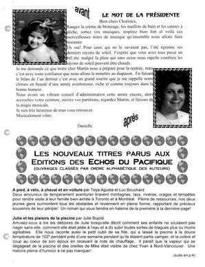   LA GAZETTE DES ÉCHOS DU PACIFIQUE, 2001   , page 2