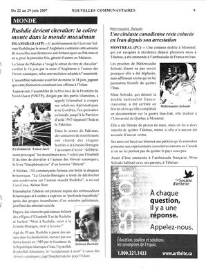   NOUVELLES COMMUNAUTAIRES, 2007   , page 9