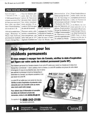   NOUVELLES COMMUNAUTAIRES, 2007   , page 3