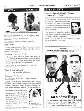   NOUVELLES COMMUNAUTAIRES, 2007   , page 14
