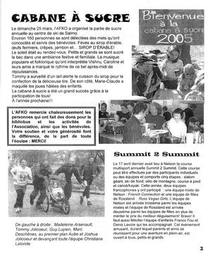   LA VOIX DES KOOTENAYS, 2005   , page 3