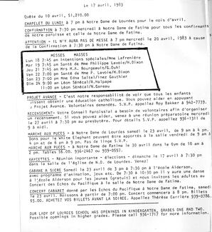   NOTRE-DAME DE LOURDES, 1983   , page 4