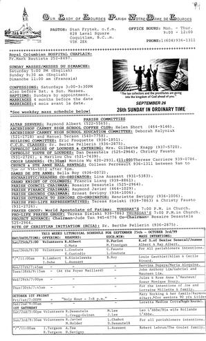   NOTRE-DAME DE LOURDES, 1999   , page 1