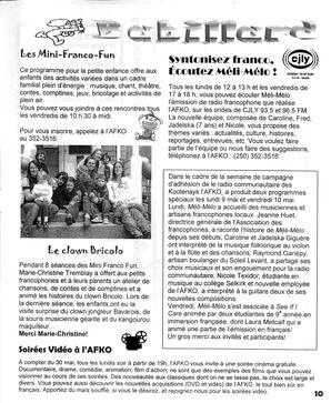   LA VOIX DES KOOTENAYS, 2005   , page 11