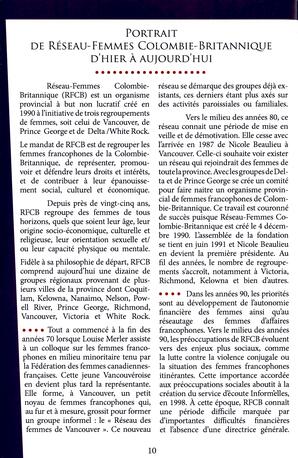   RÉSEAU-FEMMES CB, 2015   , page 12