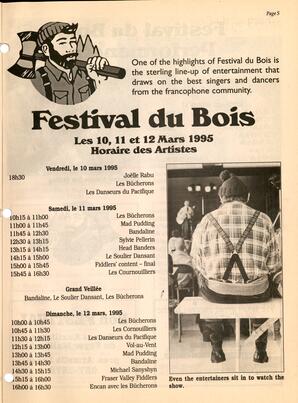   FESTIVAL DU BOIS, 1995   , page 5