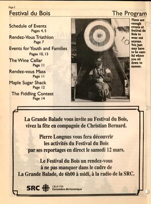   FESTIVAL DU BOIS, 1995   , page 2