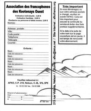   LA VOIX DES KOOTENAYS, 2005   , page 12