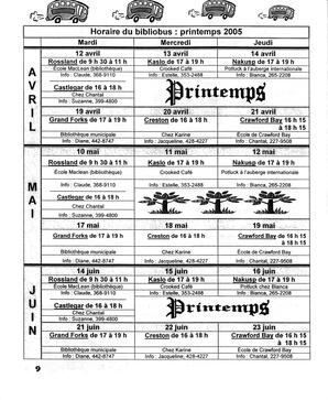   LA VOIX DES KOOTENAYS, 2005   , page 10