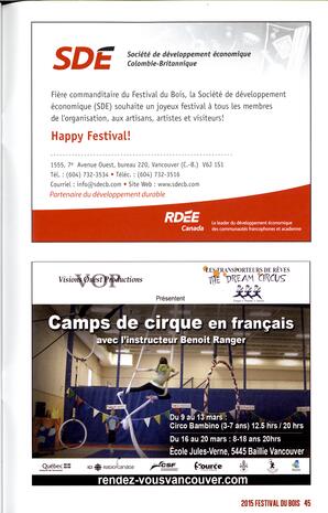   FESTIVAL DU BOIS, 2015   , page 45