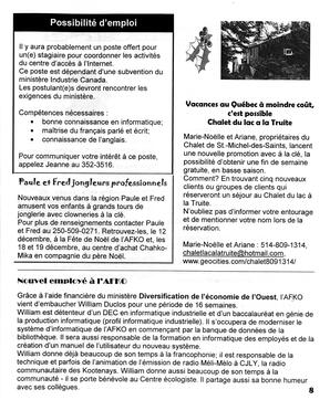   LA VOIX DES KOOTENAYS, 2004   , page 9