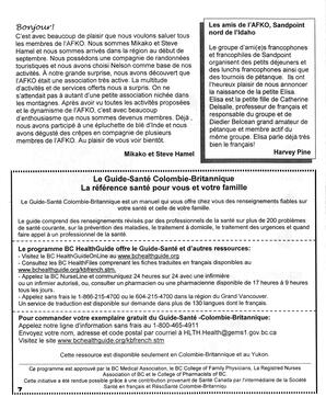   LA VOIX DES KOOTENAYS, 2004   , page 8
