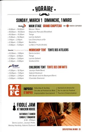   FESTIVAL DU BOIS, 2015   , page 23
