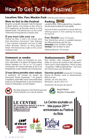   FESTIVAL DU BOIS, 2014   , page 42