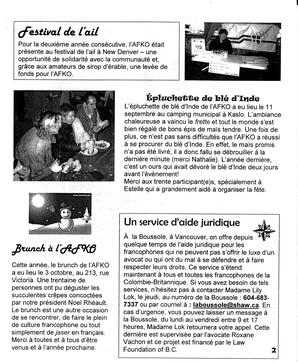  LA VOIX DES KOOTENAYS, 2004   , page 3