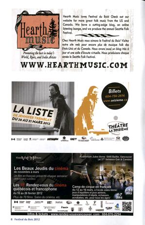   FESTIVAL DU BOIS, 2012   , page 8