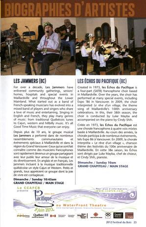   FESTIVAL DU BOIS, 2012   , page 23