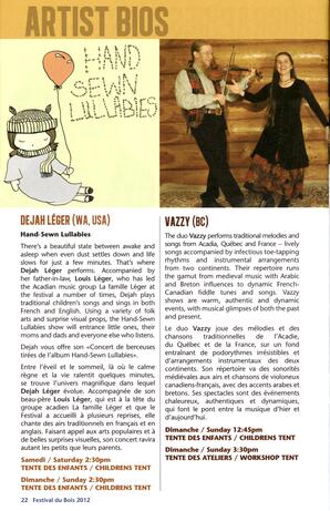   FESTIVAL DU BOIS, 2012   , page 22