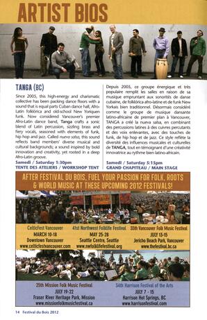   FESTIVAL DU BOIS, 2012   , page 14