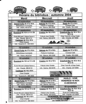   LA VOIX DES KOOTENAYS, 2004   , page 6