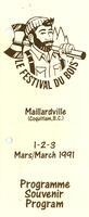 FESTIVAL DU BOIS, 1991