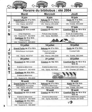   LA VOIX DES KOOTENAYS, 2004   , page 6