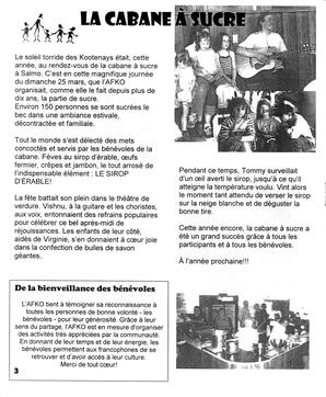   LA VOIX DES KOOTENAYS, 2004   , page 4