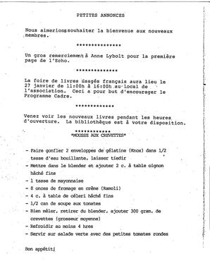   L'ÉCHO, 1991   , page 7