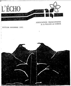   L'ÉCHO, 1991   , page 1