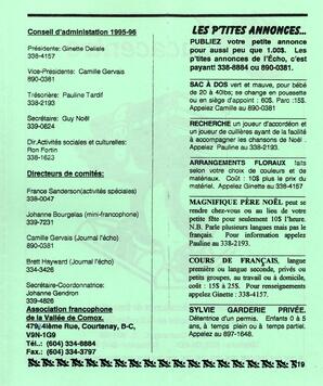   L'ÉCHO, 1995   , page 18