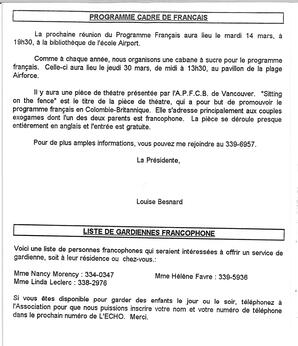   L'ÉCHO, 1995   , page 4