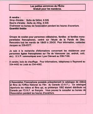   L'ÉCHO, 1995   , page 11