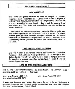   L'ÉCHO, 1994   , page 6