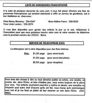   L'ÉCHO, 1994   , page 4