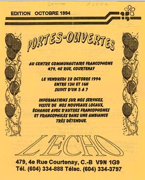   L'ÉCHO, 1994   , page 1
