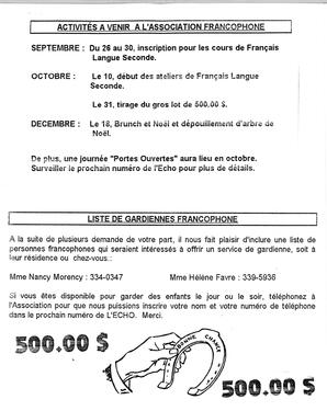   L'ÉCHO, 1994   , page 9
