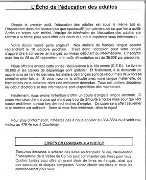  L'ÉCHO, 1994   , page 7