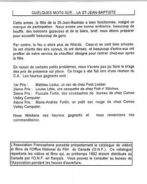   L'ÉCHO, 1994   , page 5
