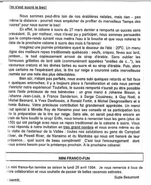   L'ÉCHO, 1994   , page 4