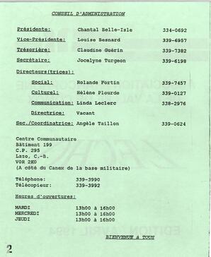   L'ÉCHO, 1994   , page 2
