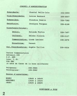   L'ÉCHO, 1994   , page 2