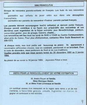   L'ÉCHO, 1993   , page 9