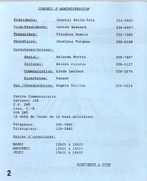   L'ÉCHO, 1993   , page 2