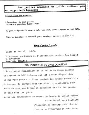   L'ÉCHO, 1993   , page 10