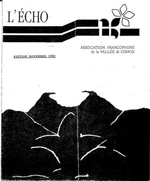   L'ÉCHO, 1992   , page 1