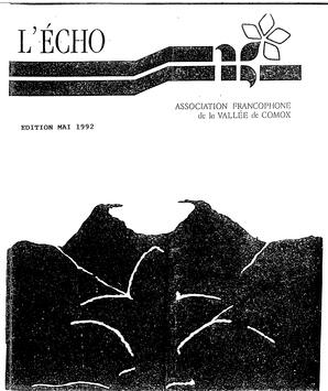   L'ÉCHO, 1992   , page 1