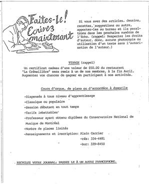   L'ÉCHO, 1992   , page 4