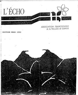   L'ÉCHO, 1992   , page 1