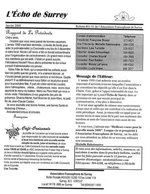   L'ÉCHO DE SURREY, 2000   , page 1