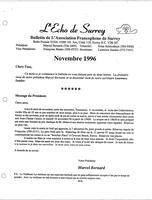 L'ÉCHO DE SURREY, 1996